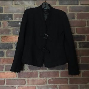 FIRUZE San Francisco fringe black blazer jacket